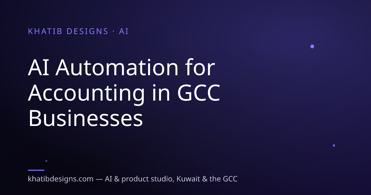 AI Automation for Accounting in GCC Businesses