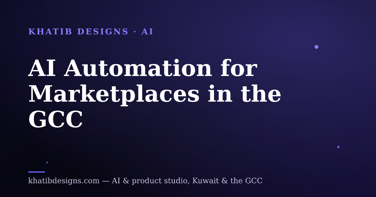 AI Automation for Marketplaces in the GCC