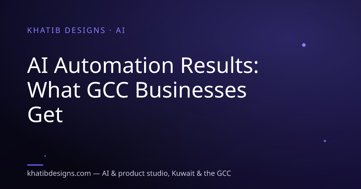 AI Automation Results: What GCC Businesses Get