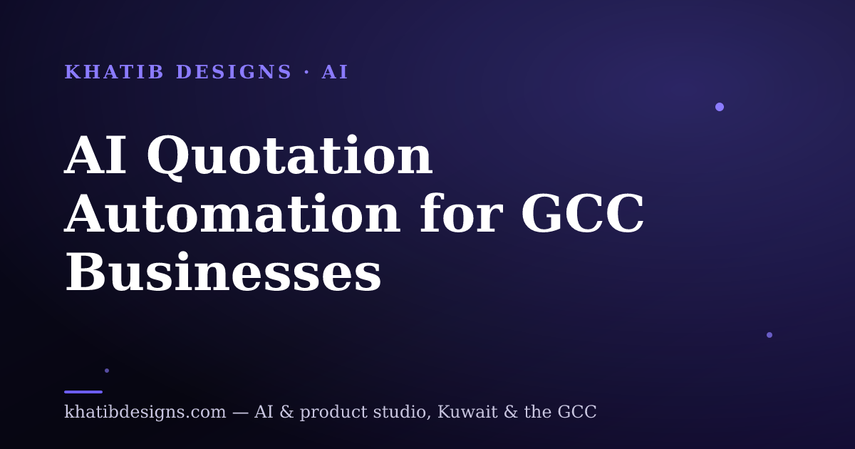 AI Quotation Automation for GCC Businesses