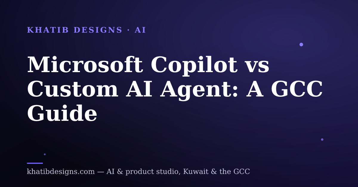Microsoft Copilot vs Custom AI Agent: A GCC Guide